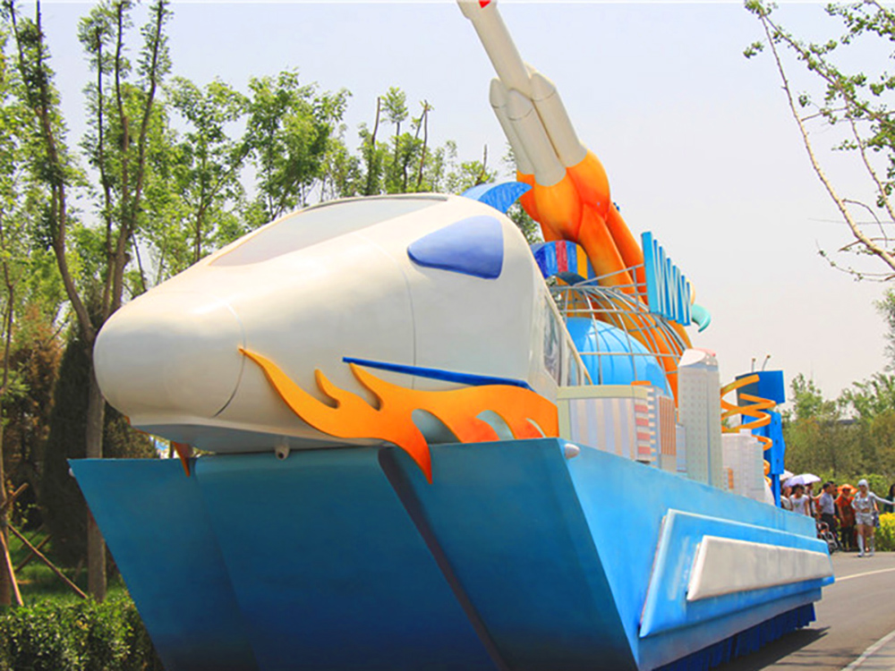 玻璃鋼火車(chē)主題花車(chē)